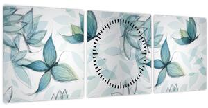 Slika - Modri ​​metulji (sa satom) (90x30 cm)