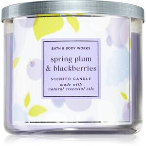 Bath & Body Works Spring Plum and Blackberries mirisna svijeća 411 g