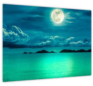 Staklena slika - Polna luna nad površjem (70x50 cm)