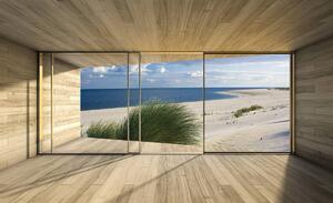Foto tapeta - Pogled na ocean i plažu (152,5x104 cm)