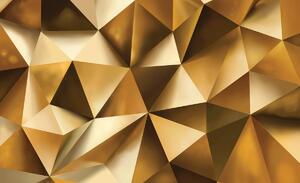Foto tapeta - Zlatna apstrakcija 3D (152,5x104 cm)