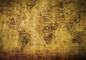 Foto tapeta - Karta svijeta (152,5x104 cm)
