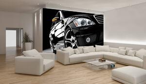 Foto tapeta - Crni luksuzni automobil (152,5x104 cm)