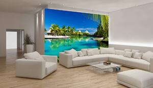 Foto tapeta - Havajske oceanske kuće (152,5x104 cm)