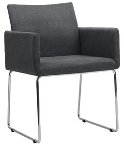 VidaXL Blagovaonske stolice od tkanine 6 kom tamnosive