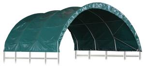 VidaXL Šator za stoku PVC 3,7 x 3,7 m zeleni