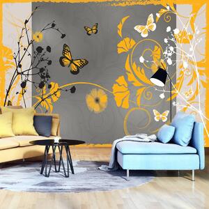 Foto tapeta - Narančasti leptiri (152,5x104 cm)