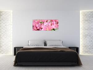 Slika - Ružičasti ljiljani (120x50 cm)