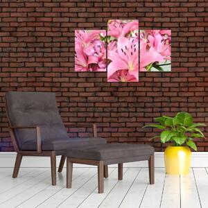 Slika - Ružičasti ljiljani (90x60 cm)