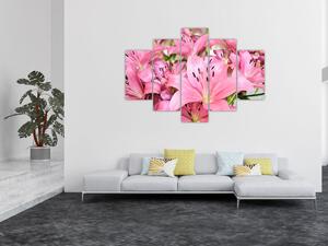 Slika - Ružičasti ljiljani (150x105 cm)