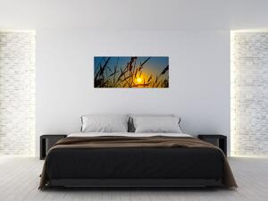 Slika - Zalazak sunca na livadi (120x50 cm)