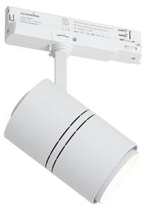Moderni reflektor za tračnice bijeli za 3-faznu tračnicu uklj. LED - 3-Phase Ruler