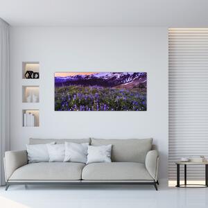 Slika - Vulkan i cvijeće (120x50 cm)