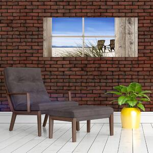 Slika - Pogled kroz prozor (120x50 cm)