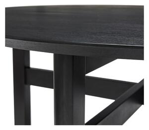 Crni okrugao blagovaonski stol ø 120 cm Fjord – Hübsch