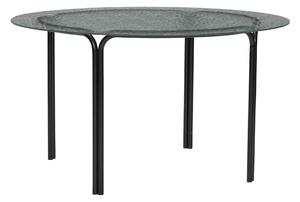 Crni okrugao stolić za kavu sa staklenom pločom stola ø 80 cm Orbit – Hübsch