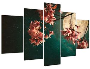 Slika - Sakura u punom mjesecu (150x105 cm)