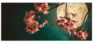 Slika - Sakura u punom mjesecu (120x50 cm)