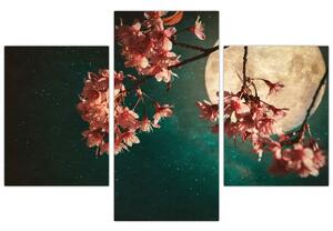 Slika - Sakura u punom mjesecu (90x60 cm)