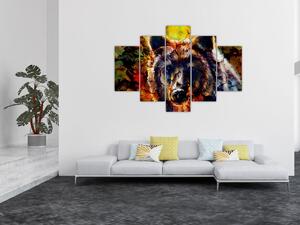 Slika - Slikani medvjed (150x105 cm)