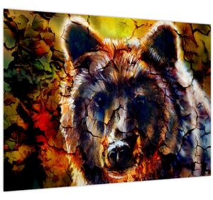 Slika - Slikani medvjed (70x50 cm)