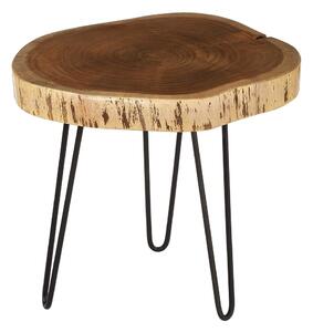 Pomoćni stol s pločom stola od bagrema 46x48 cm Nandri – Premier Housewares