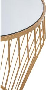 Okrugli pomoćni stol sa staklenom pločom stola ø 45 cm Avantis – Premier Housewares