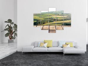 Slika - Pogled na krajolik (150x105 cm)
