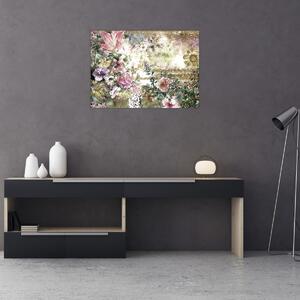 Slika - Dizajnersko cvijeće (70x50 cm)