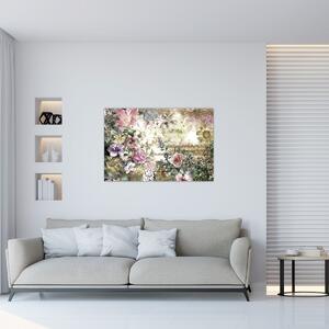 Slika - Dizajnersko cvijeće (90x60 cm)