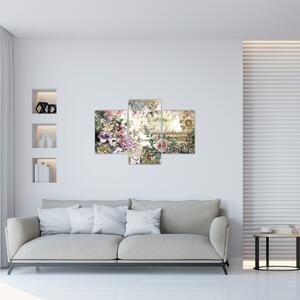 Slika - Dizajnersko cvijeće (90x60 cm)