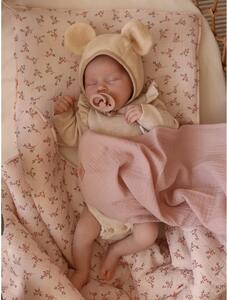 Ružičasta deka za bebe od muslina 100x100 cm Baby Pink - Moi Mili