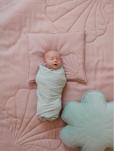 Zelena deka za bebe od muslina 100x100 cm Mint - Moi Mili