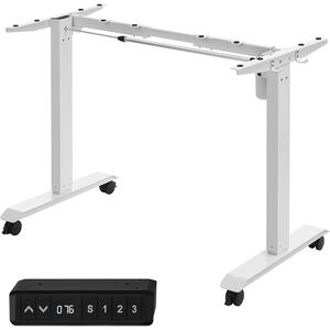 Električni okvir stola podesive visine 73-118 cm, čelični okvir, bijeli | SONGMICS