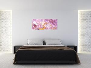 Slika - Ružičasta apstrakcija (120x50 cm)