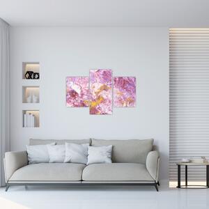 Slika - Ružičasta apstrakcija (90x60 cm)