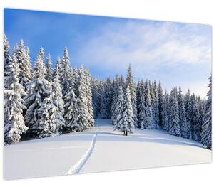 Slika - Zima u šumi (90x60 cm)