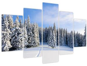 Slika - Zima u šumi (150x105 cm)