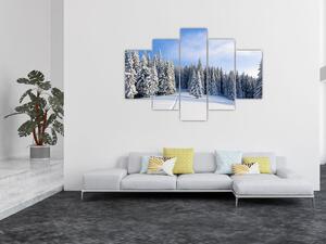 Slika - Zima u šumi (150x105 cm)