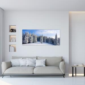Slika - Zima u šumi (120x50 cm)