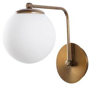 Opviq Zidna lampa DAISY zlatna, metal- staklo, 15 x 26 x 22 cm, E27 40 W, Daisy - 146-A