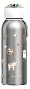 Little Dutch Bočica od nehrđajučeg čelika 350ml flip-up, Little Farm