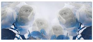 Slika - Bijele ruže (120x50 cm)