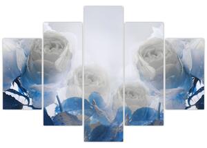 Slika - Bijele ruže (150x105 cm)