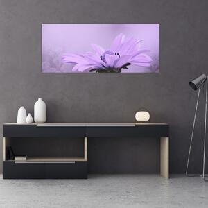 Slika - Ljubičasti cvijet (120x50 cm)
