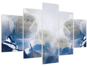 Slika - Bijele ruže (150x105 cm)