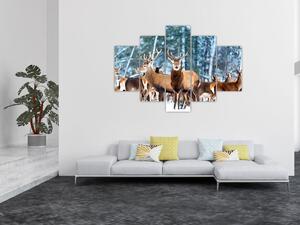 Slika - Krdo jelena (150x105 cm)