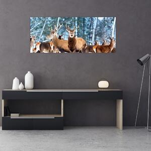 Slika - Krdo jelena (120x50 cm)