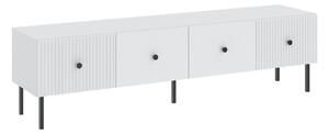 TV stol Bristol F105Crna, Bijela, S vratima, 180x48x42cm
