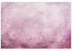 Slika - Mandala u ružičastom zidu (90x60 cm)